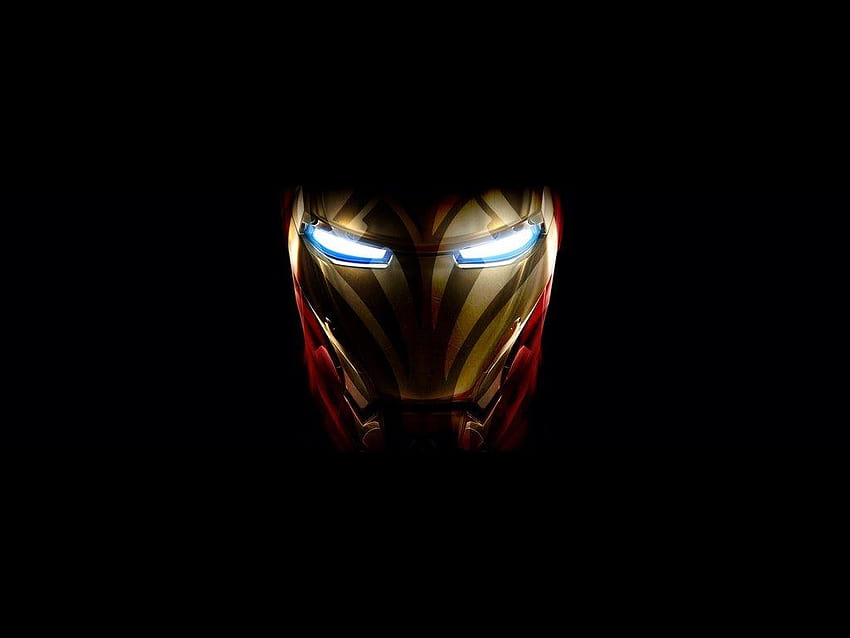 4 Iron Man Face, topeng iron man Wallpaper HD