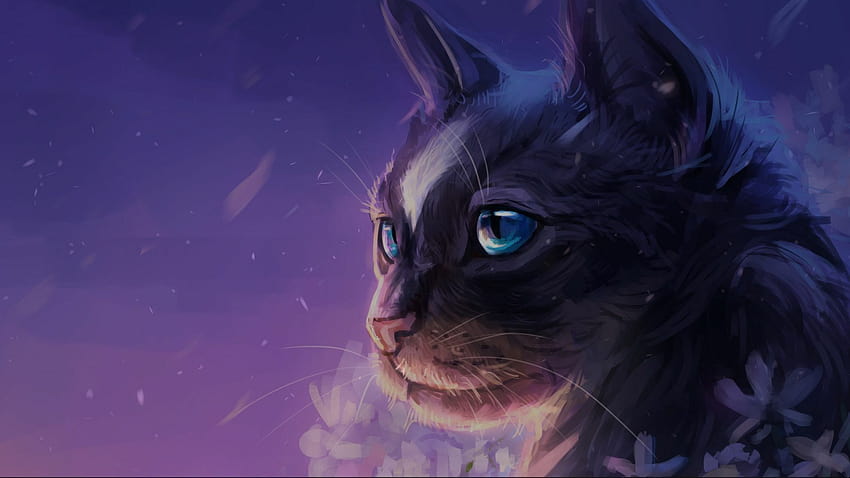 Purple cat HD wallpaper | Pxfuel