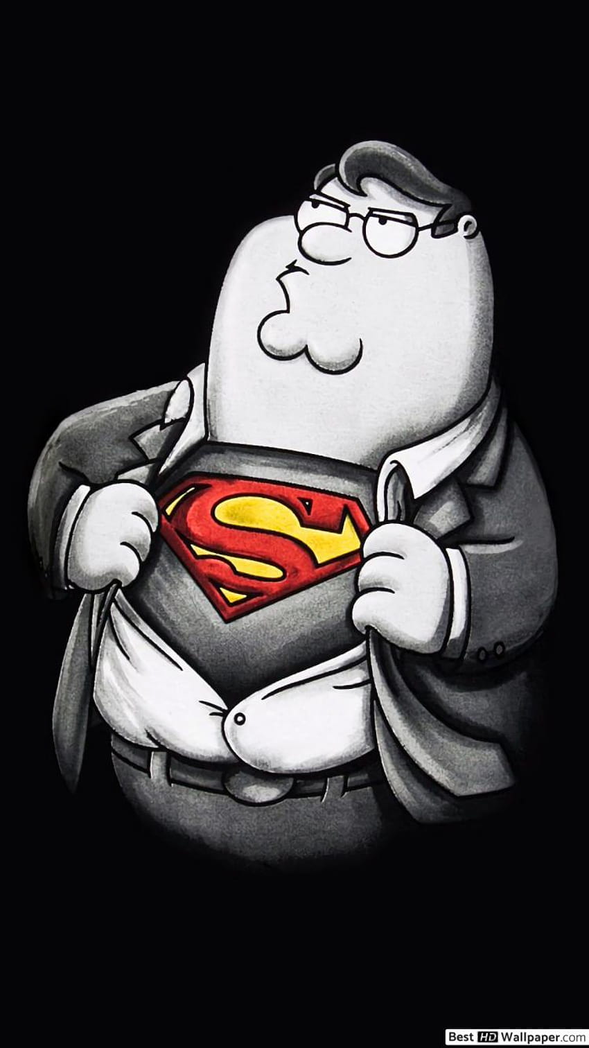 Peter Griffin Superman, family guy iphone HD phone wallpaper