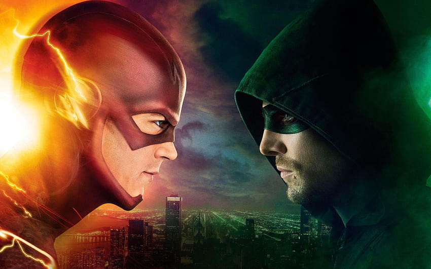 Flash vs Arrow HD wallpaper