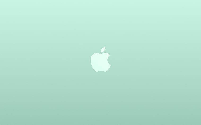 Зелена ябълка, зелен макбук HD тапет