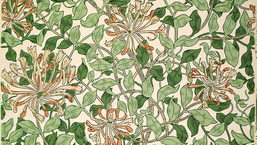 Forgotten Heroes of Design: May Morris, honeysuckle aesthetic HD wallpaper