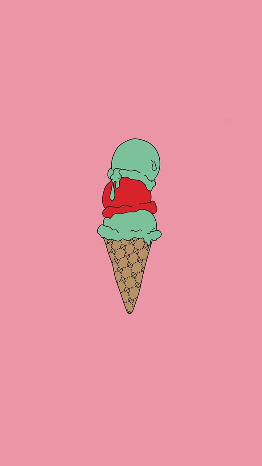 Gucci Mane Ice Cream ไอศกรีมโคน วอลล์เปเปอร์โทรศัพท์ HD