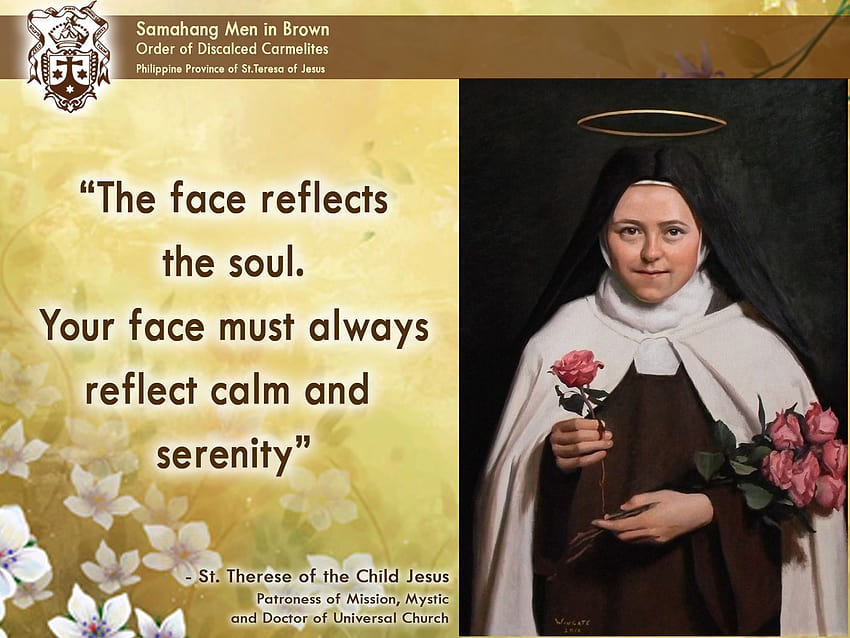 Daily Quote from St. Therese of the Child Jesus. ., santa teresa de jesus HD wallpaper