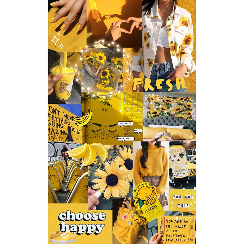 2 Yellow Theme, yellow choose happy HD phone wallpaper