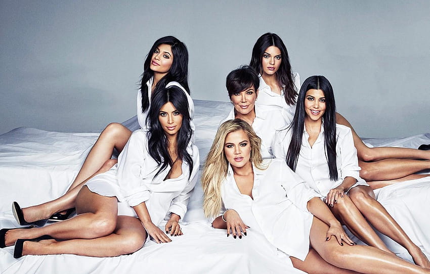 pose, girls, family, Kim Kardashian, Kylie Jenner, kylie jenner 2019 HD wallpaper