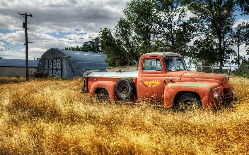 Old_pickup_red_truck, シボレー トラック 高画質の壁紙 | Pxfuel