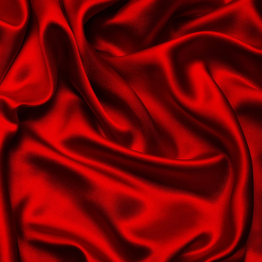 Arrière-plans de texture de tissu de satin rouge, fond de feuilles de satin Fond d'écran de téléphone HD