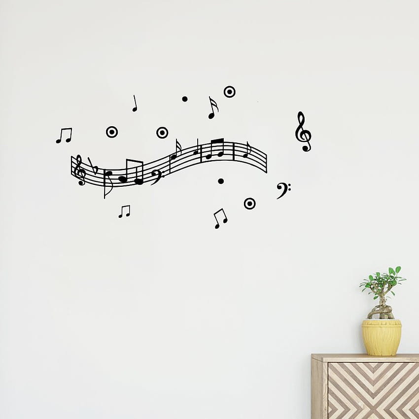 Shipping Music Melody Wall Murals For Home Decoration Vinyl Art Stave For  Room Music Party Supply Y 290 HD phone wallpaper | Pxfuel