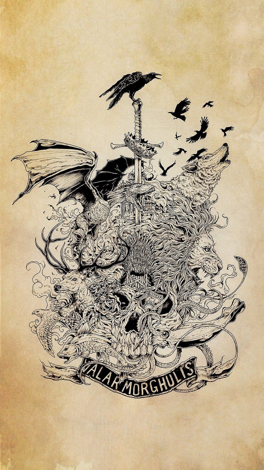 Valar Morghulis Tattoo by http://cursedmind.deviantart.com/ | Valar  morghulis, Valar dohaeris, Game of thrones tattoo