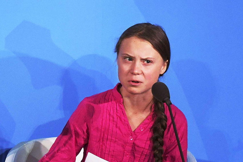 Greta Thunberg wścieka się na światowych przywódców na szczycie klimatycznym ONZ, Greta Thunberg 2019 Tapeta HD