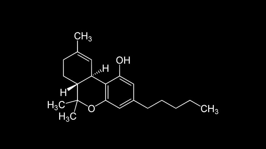Molécula de THC [1920x1080], cannabis 1920x1080 fondo de pantalla