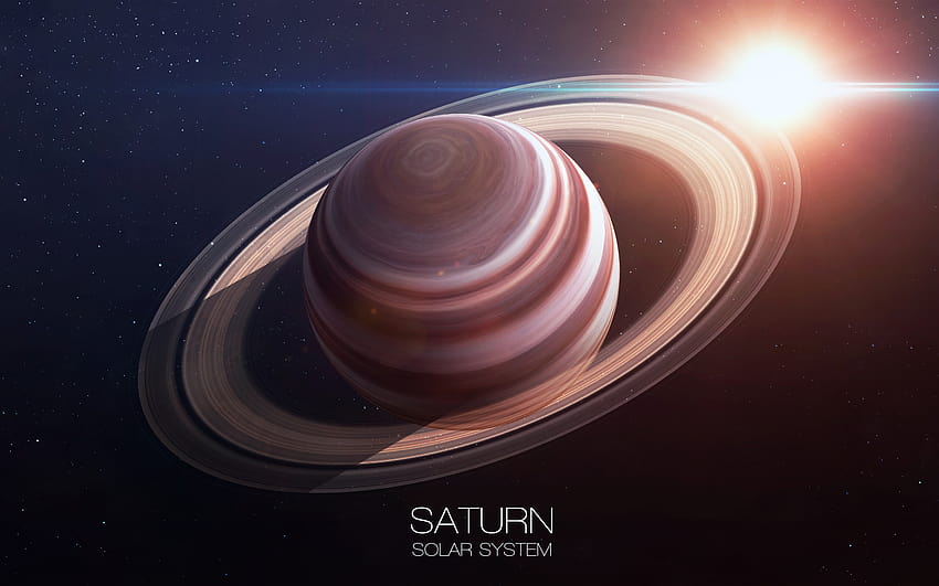 Saturn, ring, planet, sun, solar system 3840x2160 U HD wallpaper