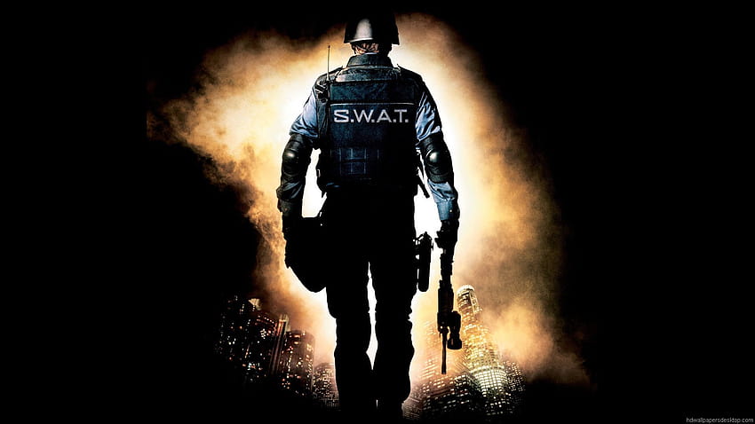 4 Polícia SWAT Team, oficiais da SWAT papel de parede HD