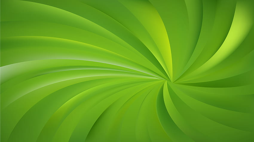 Zielona spirala tła Vector Art, zielony wektor Tapeta HD