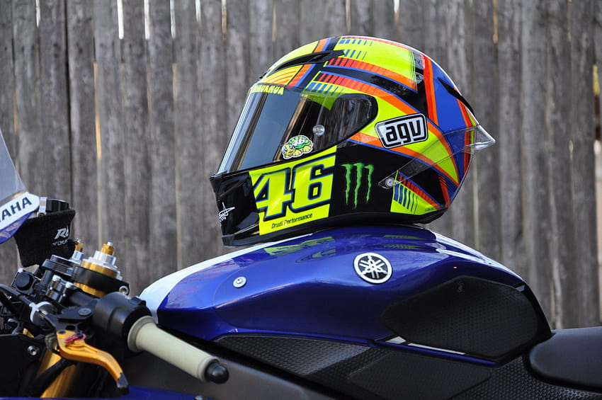 Valentino Rossi AGV GP Replica Helmet by Voxx, helmets HD wallpaper