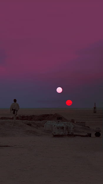 Binary Sunset, Luke Skywalker, Star Wars, HD Wallpaper, 54% OFF