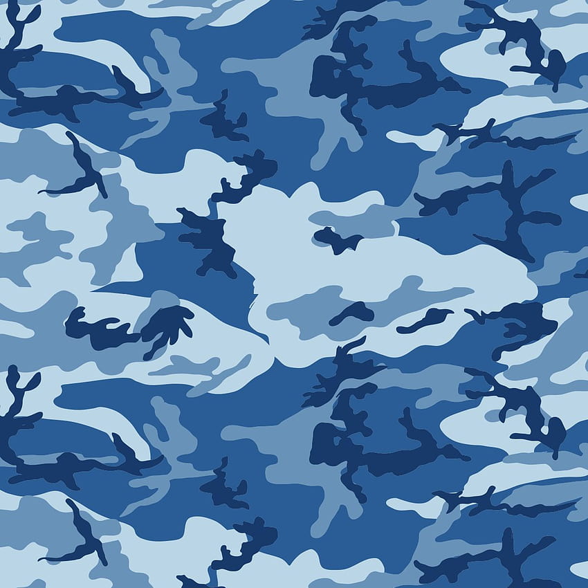 Camuflaje militar azul publicado por Ryan Walker, camuflaje azul fondo de pantalla del teléfono |
