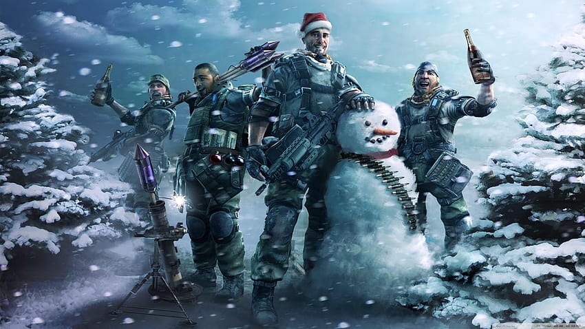 military, snowmen, Christmas ::, scary christmas HD wallpaper