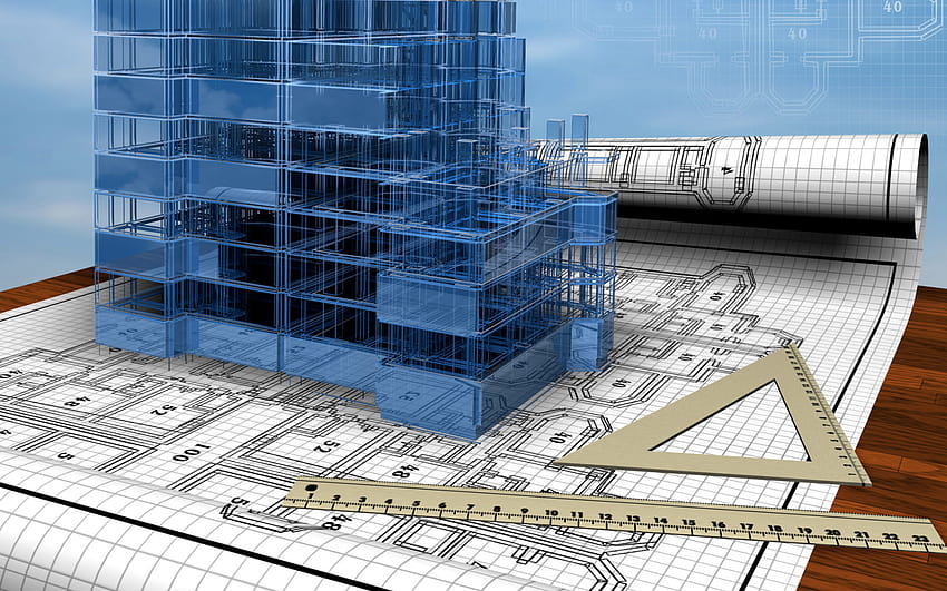 3D of building with design 3D house 3D house [1920x1200] for your , มือถือ & แท็บเล็ต ก่อสร้างอาคาร วอลล์เปเปอร์ HD