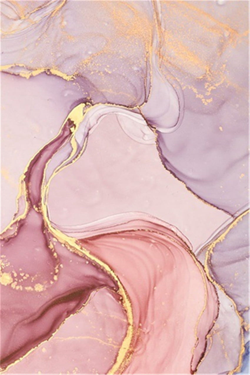 Модна модерна всекидневна Килими с голяма площ Абстрактно изкуство Маслена живопис Розов златен килим Килим Спалня Нощно шкафче Не HD тапет за телефон