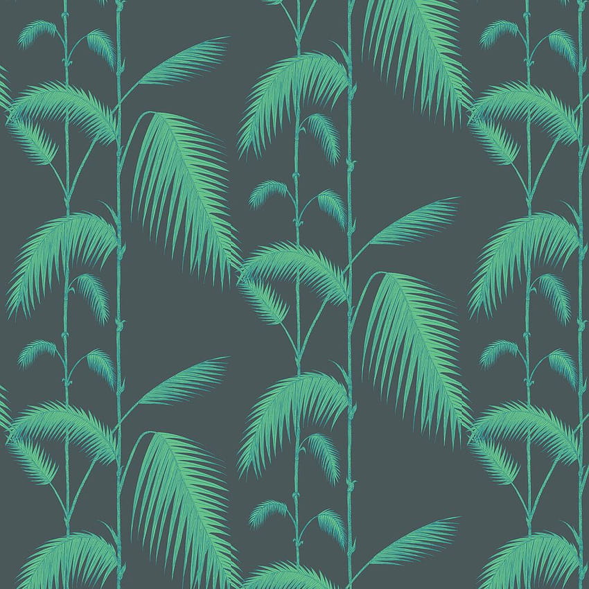 Cole & Son의 Palm Leaves, viridian HD 전화 배경 화면