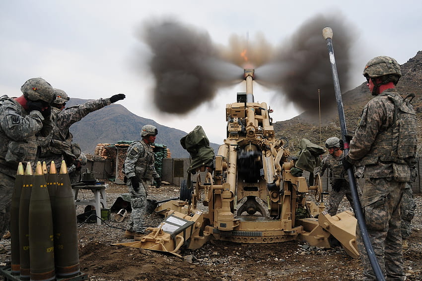 Artillery, war field HD wallpaper | Pxfuel