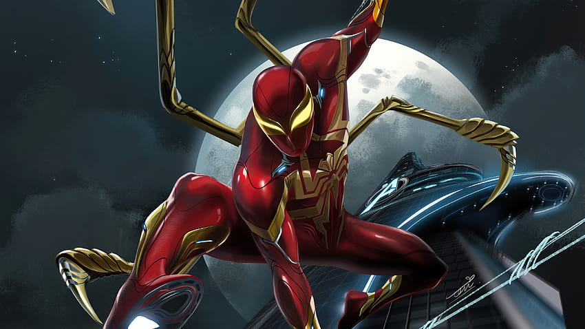 Spider-Man: Far From Home Wallpaper 4K, Iron Spider, Spiderman