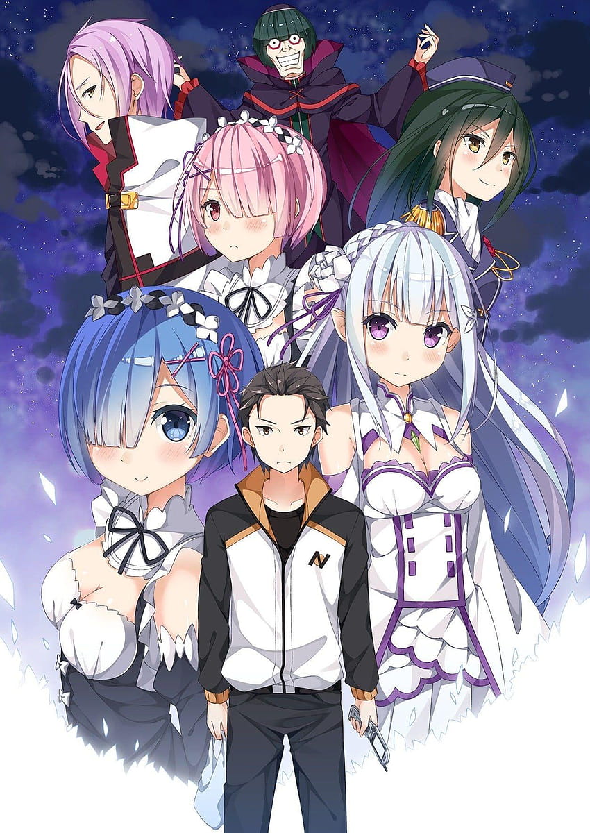 Anime characters digital , Re:Zero Kara Hajimeru Isekai, subaru and rem HD  phone wallpaper | Pxfuel