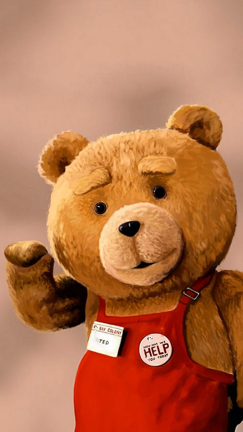 ↑↑TAP DAN DAPATKAN APLIKASINYA! Art Creative Movie Cinema Ted 2 Is, terapi boneka beruang wallpaper ponsel HD