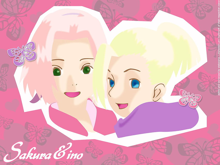 Naruto : Sakura's & Ino's Childhood :), sakura and ino HD wallpaper