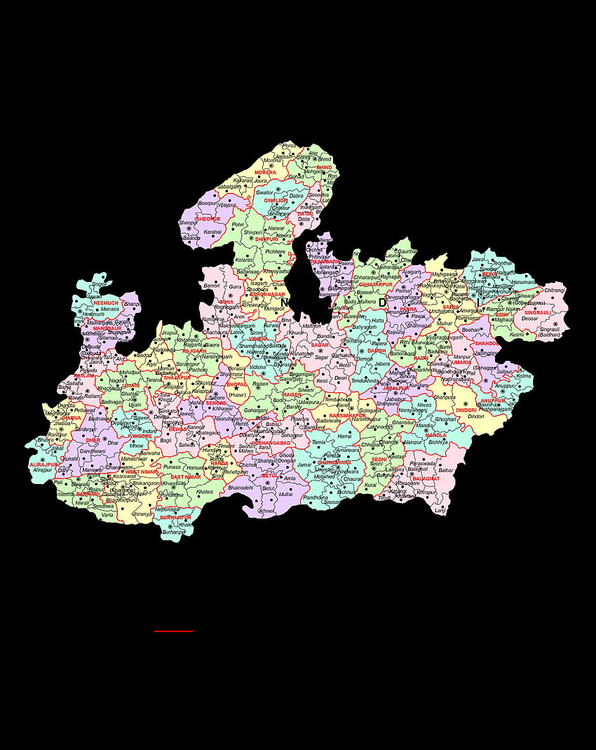 Mapa de alta resolução de Madhya Pradesh [], mapa bihar Papel de parede de celular HD