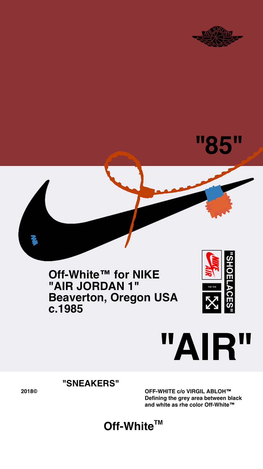Logo Nike X w kolorze złamanej bieli, logo w kolorze złamanej bieli Tapeta na telefon HD
