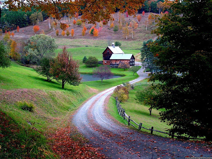 » Naturalne tła » Sleepy Hollow Farm, Vermont Tapeta HD