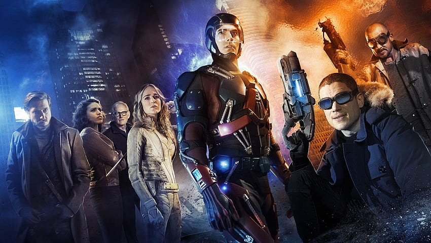 : DC Comics, TV, Hawkgirl, Caity Lotz, Wentworth Miller, Captain Cold, Victor Garber, Dr Martin Stein, Brandon Routh, The Atom, Arthur Darvill, Rip Hunter, Dominic Purcell, Hawkman, heat wave, Legends of, dc atom HD wallpaper