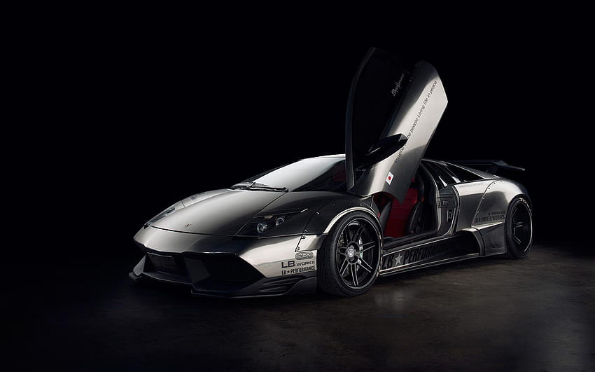 Lamborghini Murcielago superdeportivo, s negros, lamborghini negro fondo de pantalla