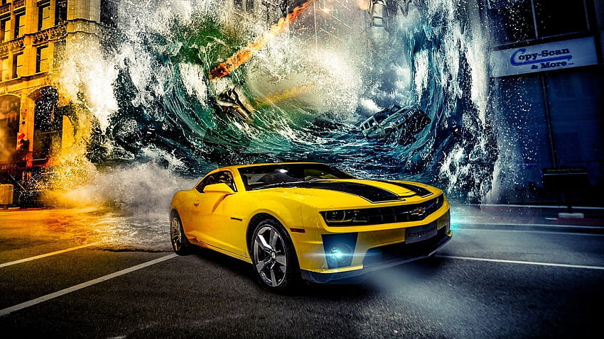 Yellow Car on Dog, lenovo car HD wallpaper