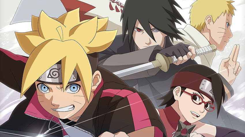 Naruto Sasuke Boruto Sarada Desenho