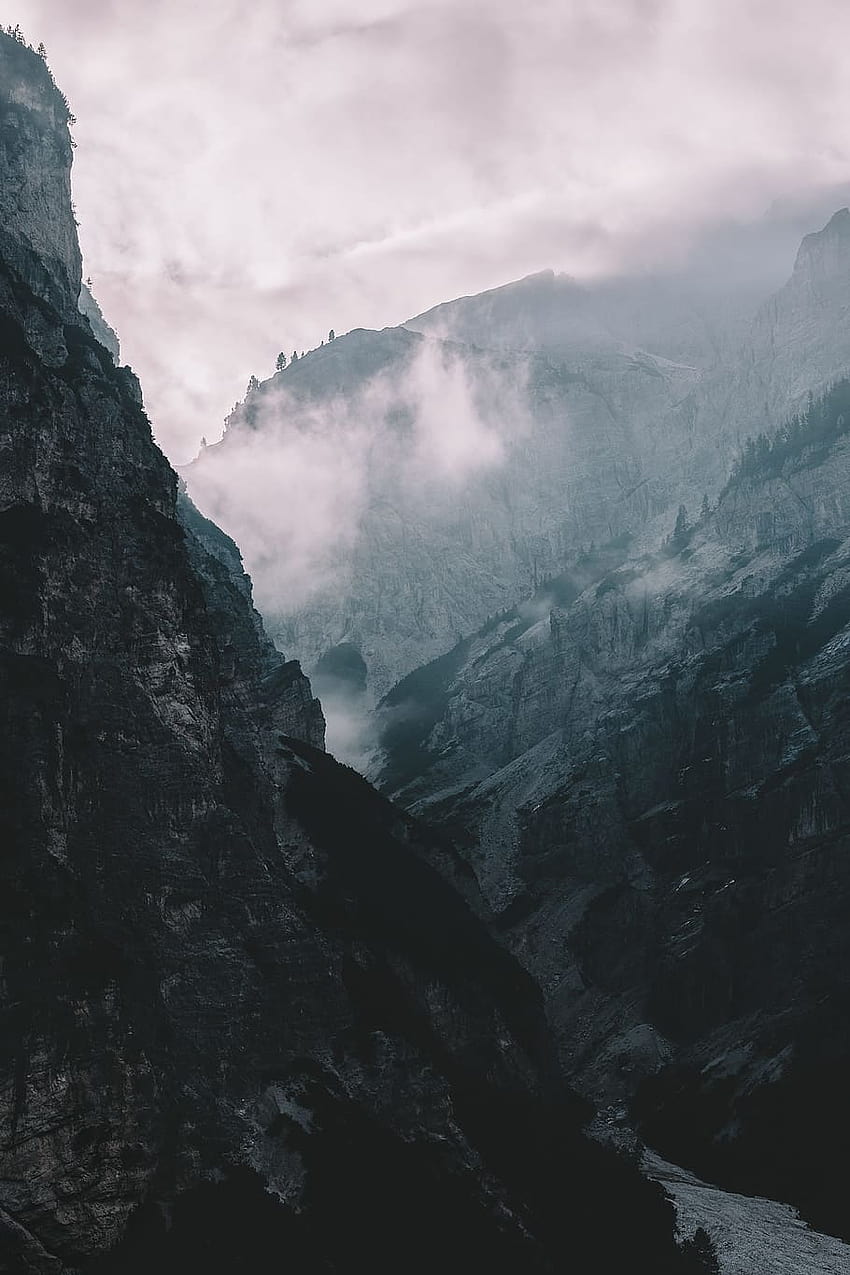 Foggy Mountain, misty mountains HD phone wallpaper