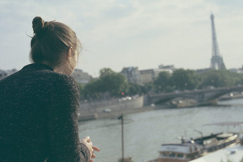 : ฤดูร้อน ปารีส ฝรั่งเศส หอคอย ฟิล์ม เด็กผู้หญิง แม่น้ำแซน 35 มม. หอไอเฟล หมดอายุแล้ว 3360x2240 วอลล์เปเปอร์ HD