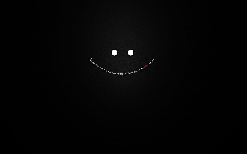 Smiley Face Czarne tła, czarna twarz Tapeta HD