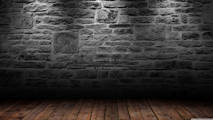 planches de scène vide sol pierre bois mur Fond d'écran HD