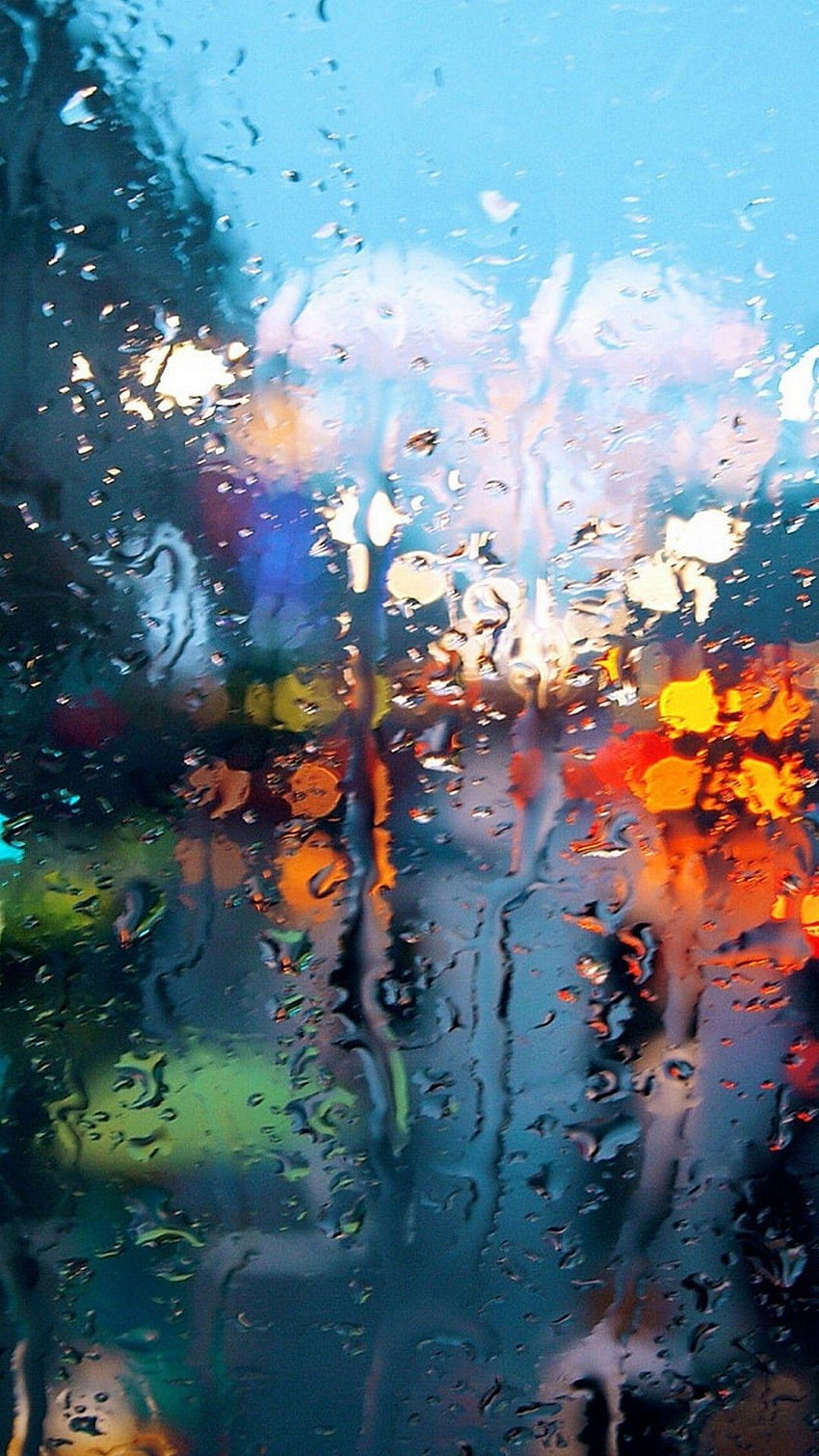 Kropla deszczu iPhone 5, mobilny deszcz Tapeta na telefon HD