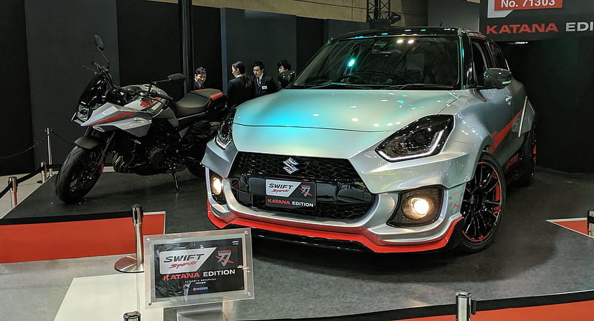 Suzuki's Angry Swift Sport Katana II Edition Muscles Up With Flared Fenders In Tokyo HD wallpaper