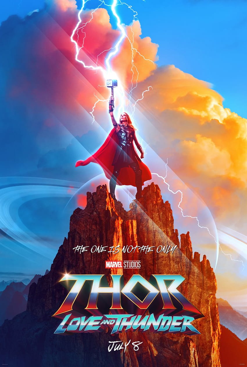 Pôster alternativo de Thor: Love and Thunder é lançado com Natalie Portman, o filme Thor Love and Thunder Papel de parede de celular HD