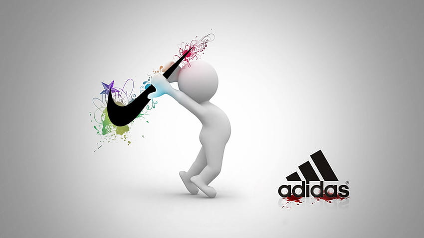 Nike Vs Adidas Logo for and Mobiles Ultra, vs logo HD wallpaper | Pxfuel