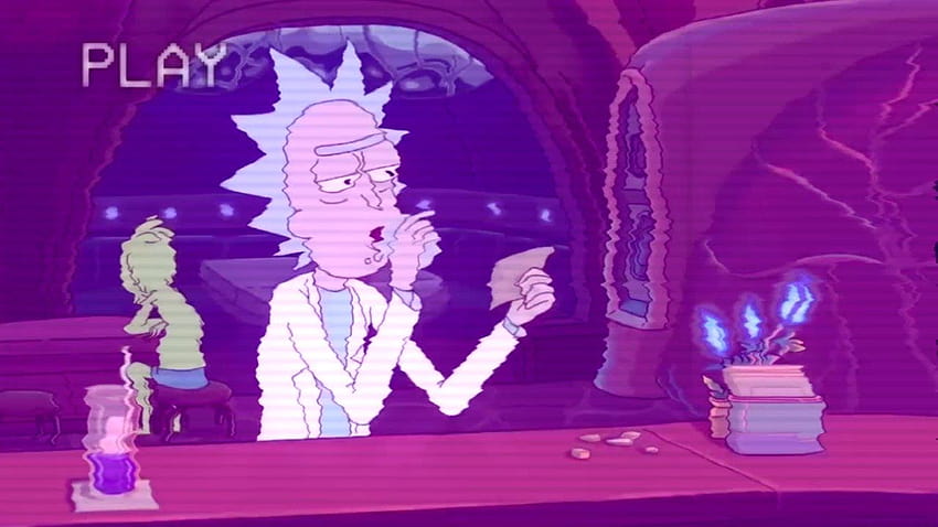 La nuova scena vaporwave di YouTube ispirata a Rick & Morty, BoJack, personaggio dei cartoni animati di depressione esteticamente triste Sfondo HD
