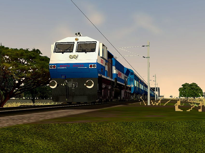 симулатор на индийски влак. HD тапет