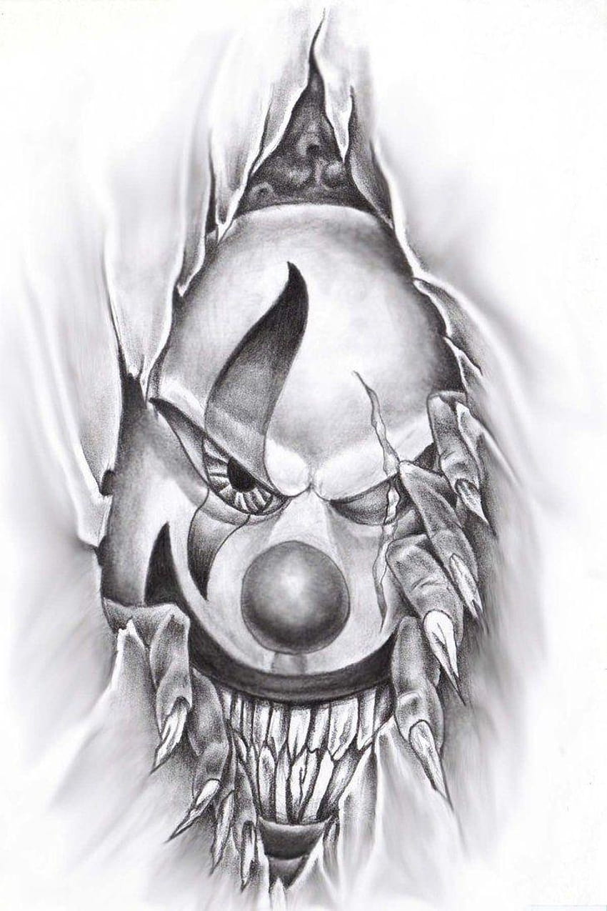 Evil clown tattoos  Free Tattoo Ideas