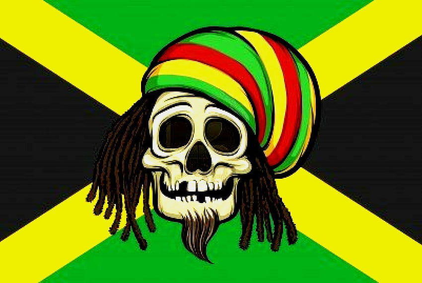 Jamaica Flag, rasta lion HD wallpaper